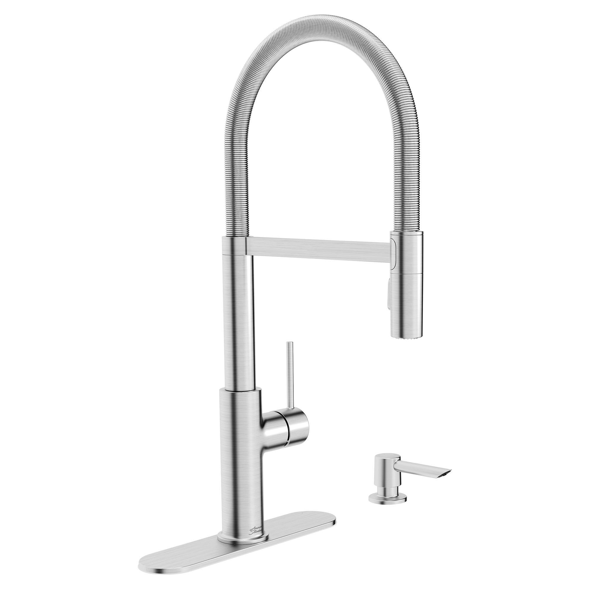 Tamarind SemiPro Dual Spray Kitchen Faucet with Deck Plate and Soap